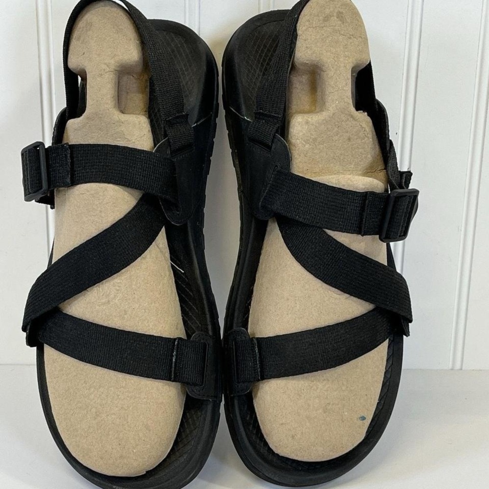 Chaco Lowdown‎ Sandal Men's 13M Black Solid Lightweight Outdoor Hiking Camping
